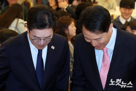 여야 서울시장 후보, 지선 레이스 출발 후 첫 만남