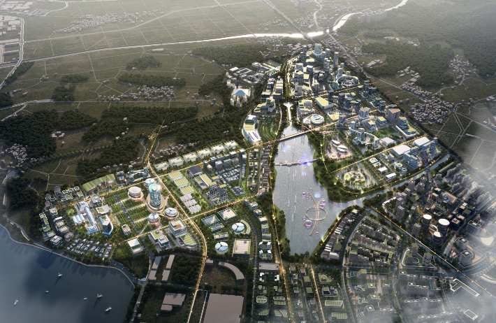 우주항공복합도시 조감도. 경남도청 제공 