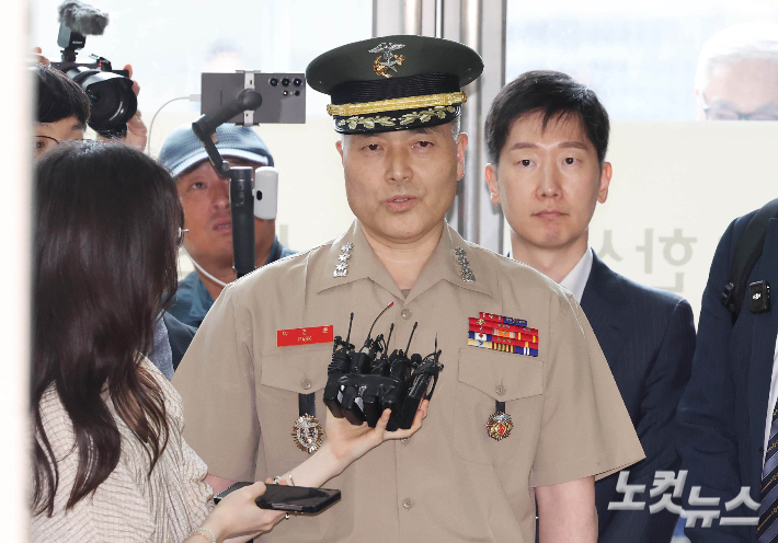 박정훈 전 해병대 수사단장(대령). 황진환 기자