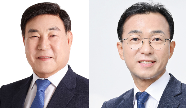 더불어민주당 여수시장 결선에 오른 김영규 후보와 서영학 후보. 중앙 선관위 제공