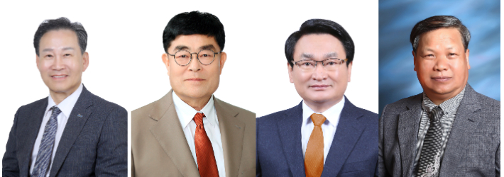 사진 왼쪽부터 더불어민주당 이정훈 예비후보, 국민의힘 박상수 예비후보, 개혁신당 김형우 예비후보, 자유통일당 홍순근 예비후보. 중앙선거관리위원회 제공