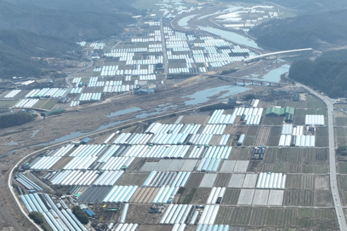 산청 신등·신안지구. 경남도청 제공 