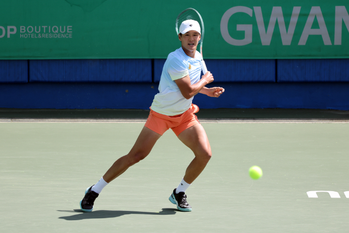 16강전에 출전한 권순우. 대회 조직위 