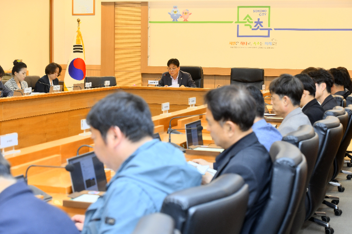 2027년 국·도비 예산확보 추진 상황 보고회. 속초시 제공