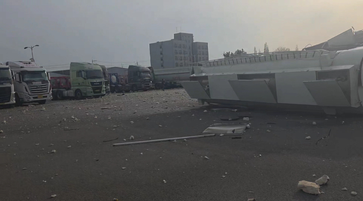 폭발 현장. 충남소방본부 제공