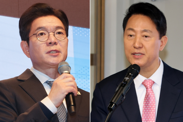 정원오 45.6%, 오세훈 35.4%…후보확정 이후 첫 여론조사