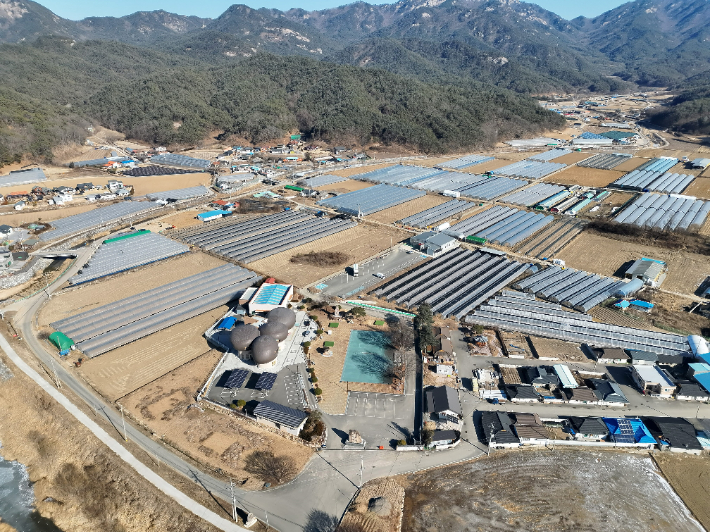 삼송리 일원에 위치한 송면지구. 괴산군 제공