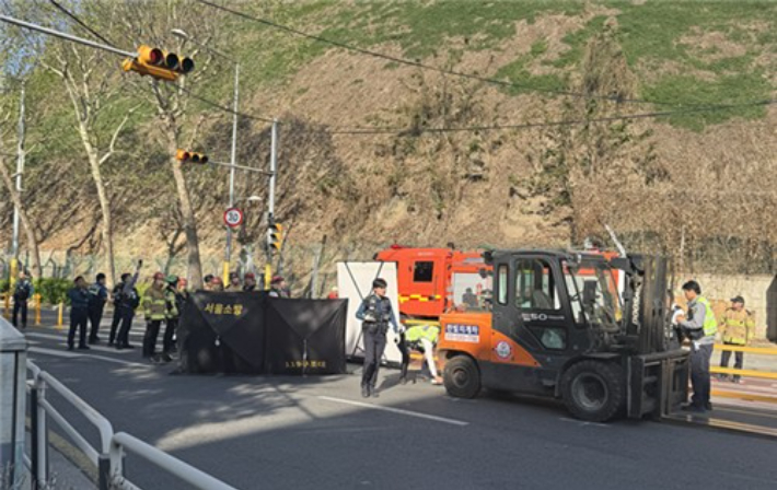 사고현장. 연합뉴스