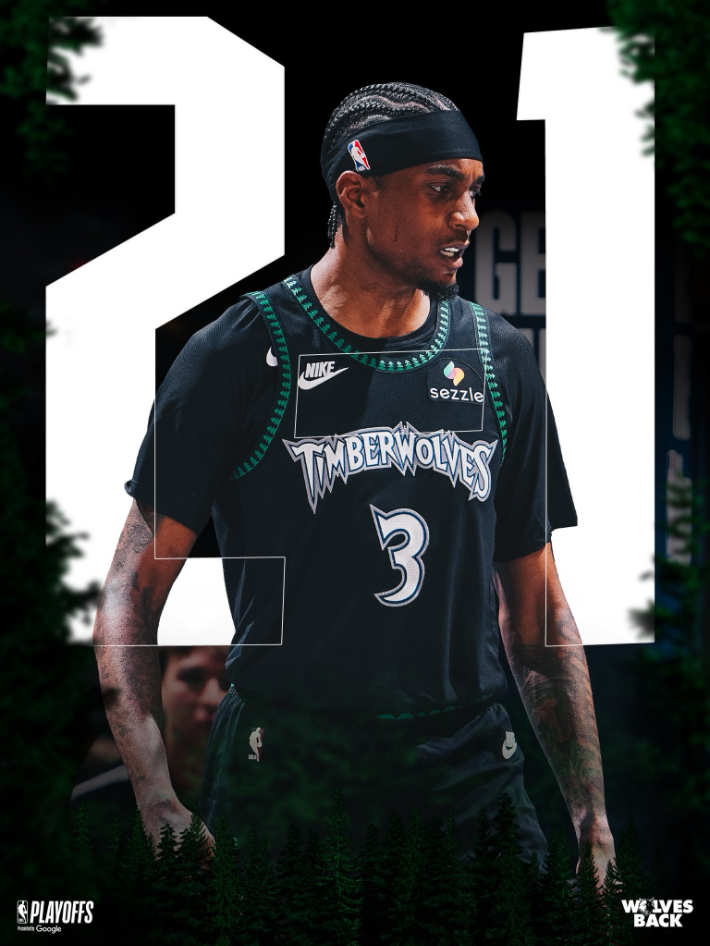 제이든 맥대니얼스. 미네소타 팀버울브스 X