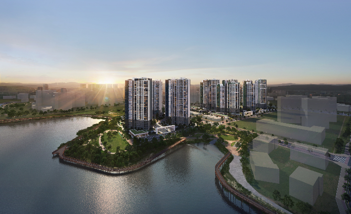 엘리프 성성호수공원 조감도. 계룡건설 제공