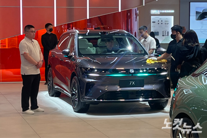 지커의 중형 전기 SUV 7X. 박희원 기자