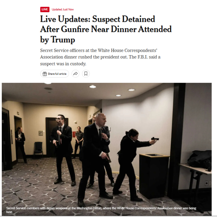 NYT 홈페이지 캡처