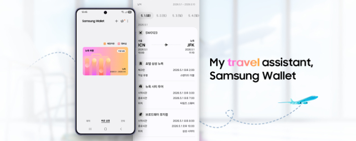 삼성 월렛 여행 기능 이미지. 삼성전자 제공