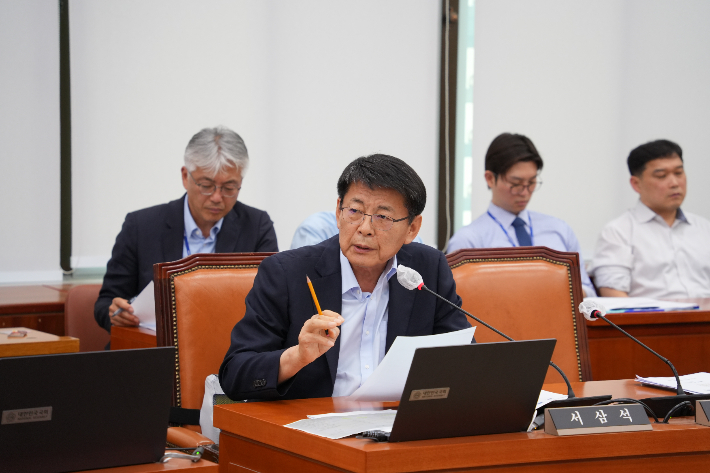 서삼석 의원 질의 모습. 서 의원실 제공