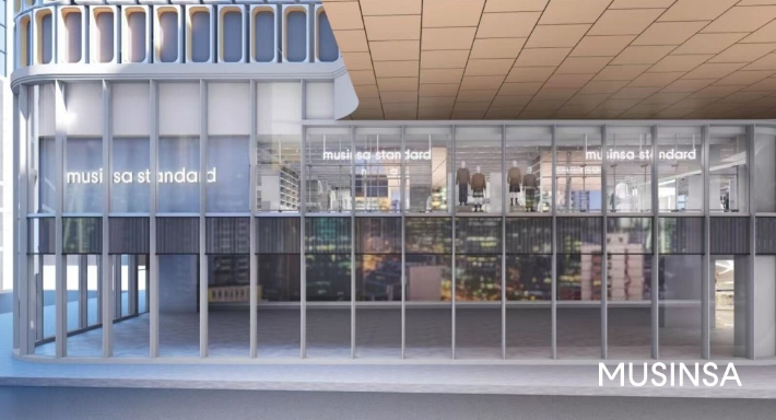 무신사 스탠다드 항저우 항륭광장점의 랜더링 이미지. 무신사 제공