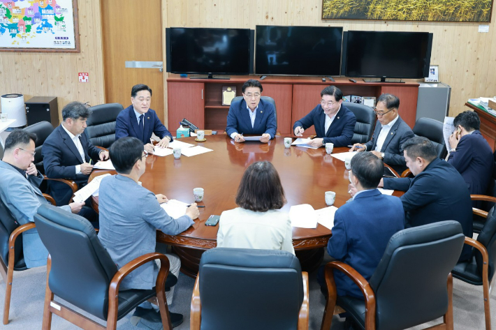 행정통합 TF 회의. 전남도의회 제공