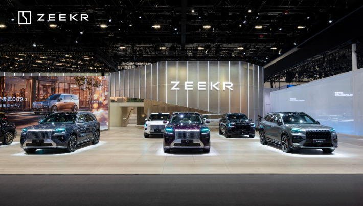 순수 전기 MPV 009, 대형 하이브리드 SUV 9X, 고성능 하이브리드 SUV 8X. 지리자동차 제공