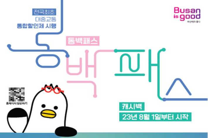 부산시는 지난 2023년 8월 전국 최초의 대중교통 통합 할인제인 동백패스를 시행했다. 부산시 제공