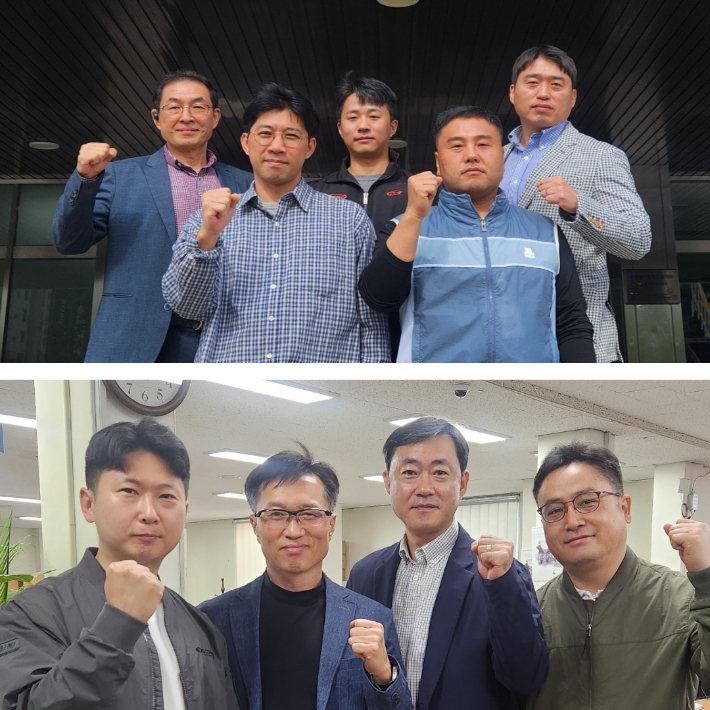 2026년 1분기 '빛고을 으뜸 형사' 평가에서 1위를 차지한 형사1팀(위)과 강력5팀(아래). 광주 북부경찰서 제공