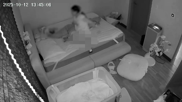 검찰이 확보한 홈캠 영상. 광주지검 순천지청 제공   