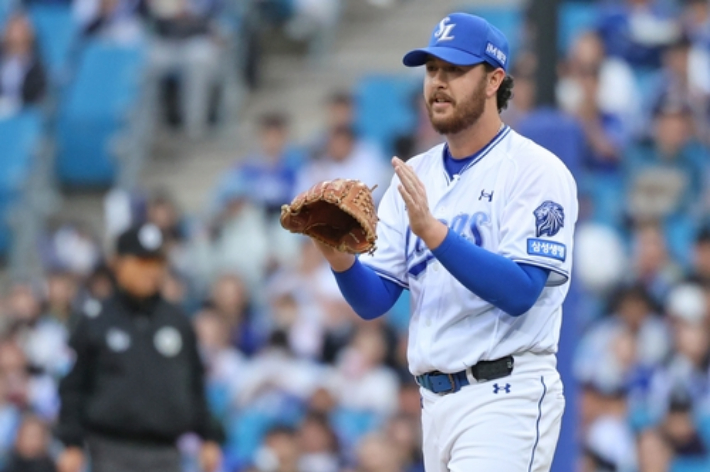 삼성 라이온즈 잭 오러클린. 삼성 라이온즈 제공