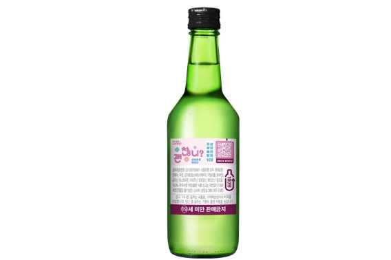 대선주조 대표 제품에 생명존중 캠페인 문구와 마음건강 자가검진 QR을 삽입한다. 부산시 제공