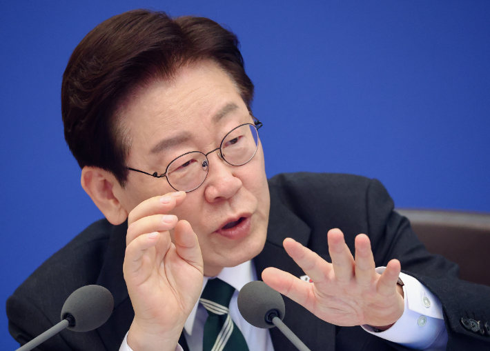 이재명 대통령 발언하고 있다. 연합뉴스