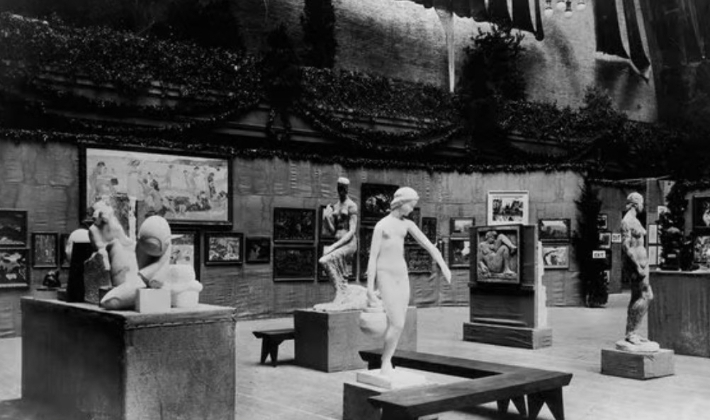 1913년 뉴욕에서 열린 아머리 쇼(Armory Show). The Armory Show 홈페이지 캡처