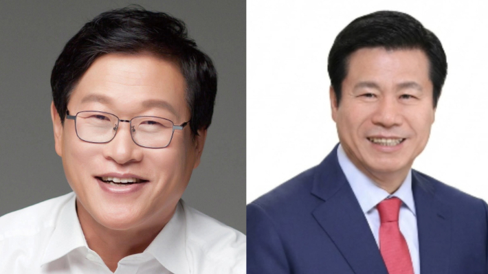 김대권 대구 수성구청장(좌), 류규하 대구 중구청장(우). 각 후보 제공