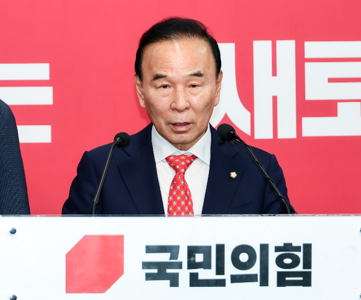  국민의힘 박덕흠 공천관리위원장. 연합뉴스
