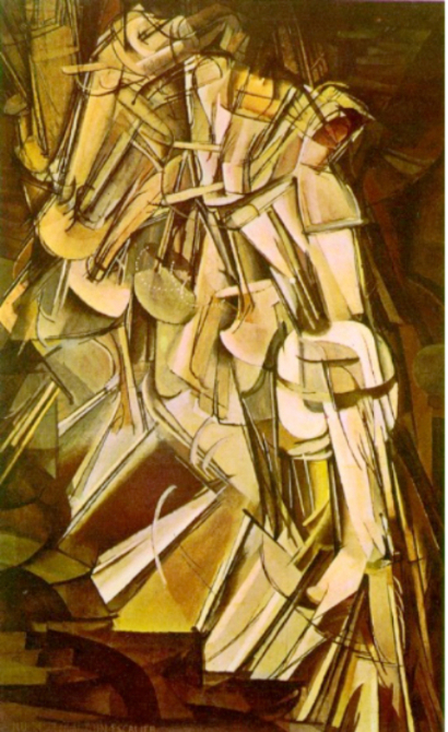 마르셀 뒤샹의 <계단을 내려오는 누드 No.2>. 필라델피아 미술관 홈페이지 캡처