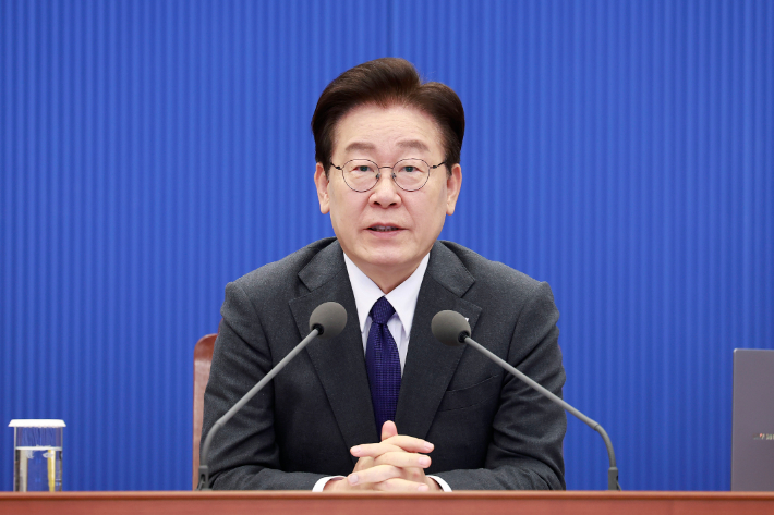 발언하는 이재명 대통령. 연합뉴스