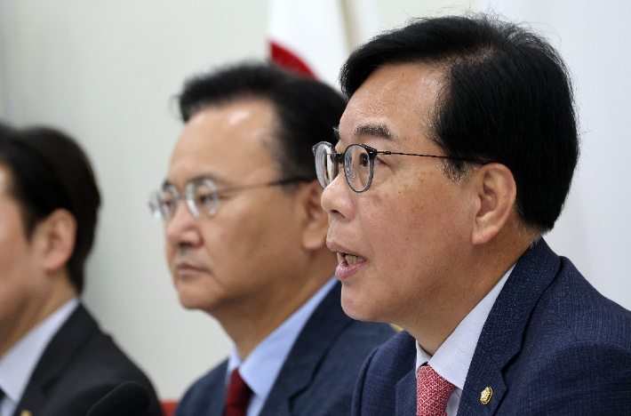 국민의힘 송언석 원내대표. 연합뉴스