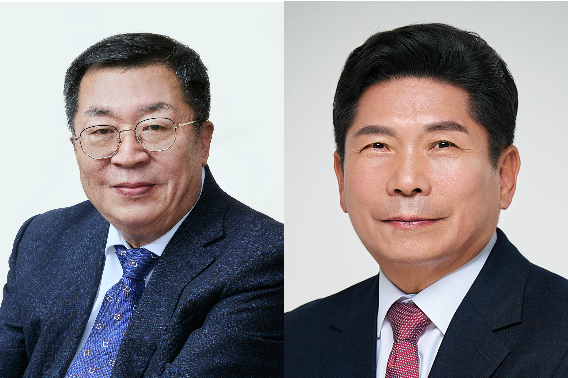 민주당 이상천·국민의힘 김창규 제천시장 후보. 충청북도선거관리위원회 제공