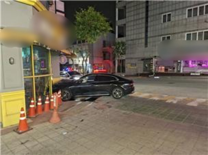사고 현장 모습. 충남경찰청 제공