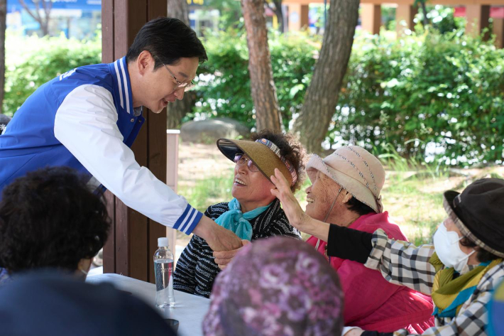 더불어민주당 김경수 경남지사 후보. 김 후보 캠프 제공 