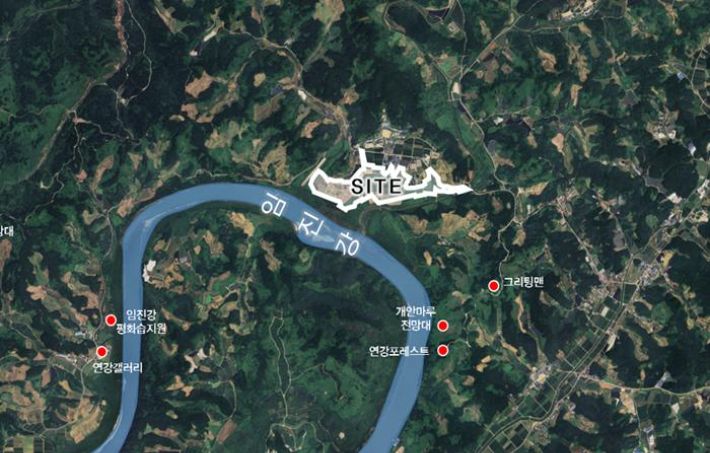 DMZ 세계평화정원 중심 관광지구 위치도. 연천군 제공