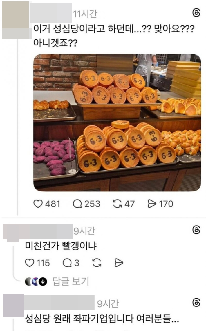 SNS 화면 캡처