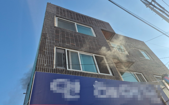 화재 모습. 대전소방본부 제공