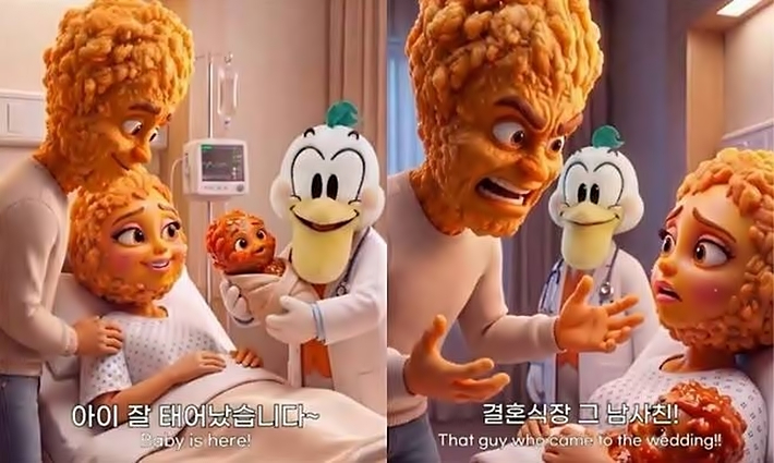 페리카나 광고화면 캡처