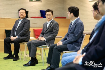 LG관계자들과 간담회 갖는 정원오 서울시장 후보