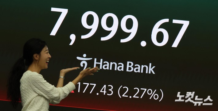 8000 목전 코스피