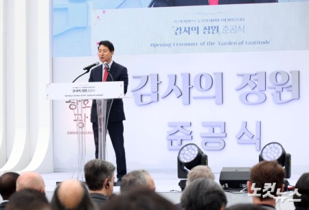 축사하는 오세훈 서울시장 후보
