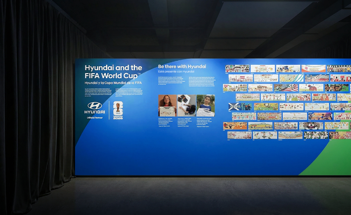 현대차는 '2026 FIFA 월드컵™(FIFA World Cup 2026™)'을 맞이해 록펠러 센터 내 라디오 파크(Radio Park)에 FIFA 뮤지엄을 열고 'Legacies of Champions(레거시 오브 챔피언스)' 전시를 개최한다. 현대차 제공