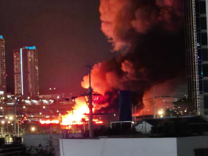2024년 부산 동구 55보급창 화재 사진. 독자 제공
