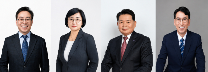 좌측부터 강삼영, 박현숙, 신경호, 최광익 강원교육감 선거 예비후보(이름순). 중앙선거관리위원회 제공