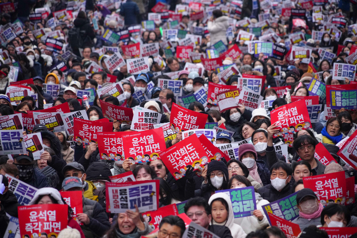 2025년 2월 윤석열 탄핵 제14차 광주시민총궐기대회. 광주광역시 제공