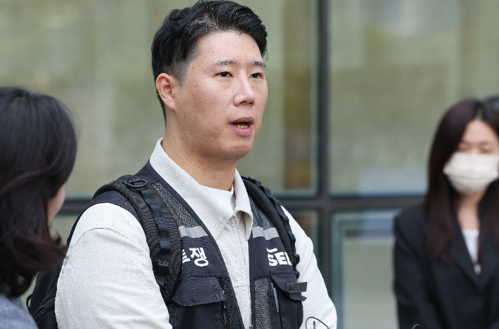 최승호 초기업노조 삼성전자지부 위원장. 연합뉴스