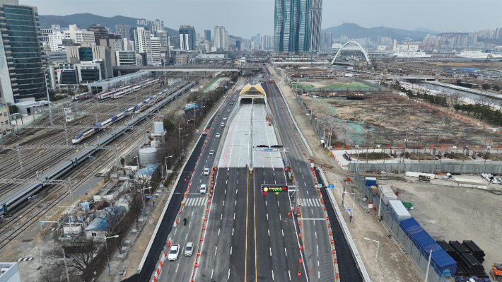 충장지하차도. 부산시 제공
