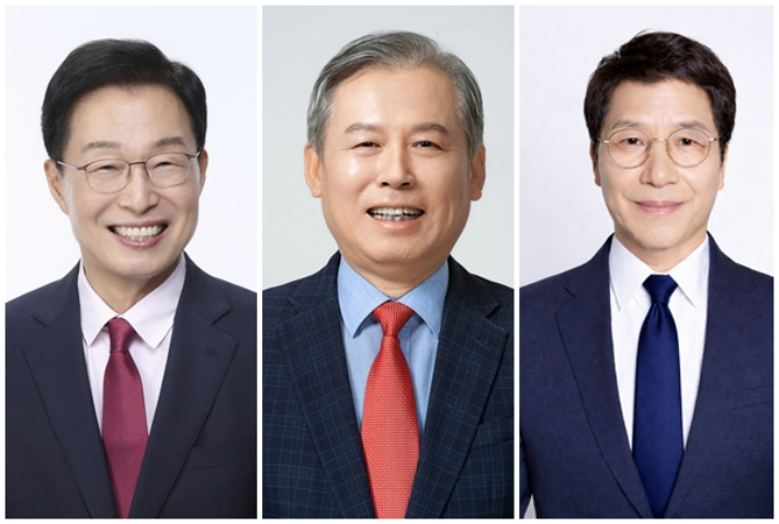 임종식, 김상동, 이용기 경북도교육감 후보. 자료사진
